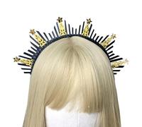 Ldabrye Diadema de joyería, tiaras, corona de halos, diadema de resina, accesorios para el cabello de novia, accesorios para el cabello, accesorios para el cabello para mujeres y niñas
