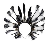 Ldabrye Diadema espeluznante con forma de corona sagrada para mujer, diadema de maquillaje para festivales, fiestas, adolescentes, actuaciones, accesorios para el cabello, accesorios para el cabello,