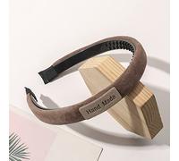 Ldabrye Diadema gruesa antideslizante con dientes acolchados, diadema de esponja, accesorio para fotos, retro, color sólido, accesorios para el cabello para mujeres y niñas