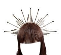 Ldabrye Diadema para cosplay, diseño de ángel con rayos de sol, bonito soporte para el pelo de Navidad, Halloween, fiesta de Año Nuevo, disfraz para adolescentes, accesorios para el cabello para