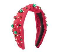 Ldabrye Diademas de Navidad, decoraciones de Navidad, diadema con cuentas brillantes, diadema de cristal anudada, para Halloween, Navidad, suministros de fiesta, diademas para niños, mujeres y hombres
