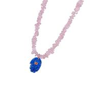 [Ldabrye] El collar de la mano de Fátima está hecho de material de piedra natural resistente que simboliza protección y buena suerte en tonos elegantes