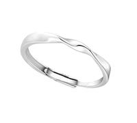 [Ldabrye] Elegante flor fiesta accesorios flores boda textura plata textura anillo de fiesta de noche adecuado para trajes casuales