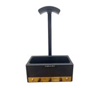 Ldabrye Estuche de almacenamiento de auriculares de inspiración retro y soporte de exhibición decorativo, organizadores de escritorio con temática de rock para amantes de la música, caja de