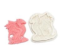Ldabrye Fantasy Dragon - Herramienta de silicona para hornear en congelador y horno, para uso en el hogar, cocina, pasteles, chocolate, fondant, herramienta de decoración con forma de dragón