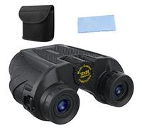 Ldabrye Gafas de campo densas de 12 x 25 pulgadas con reflejo para una claridad frágil, agarre ergonómico, construcción permanente, excelente para mochileros, mochileros, incidentes deportivos, gafas