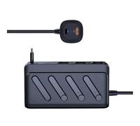 Ldabrye General - Cargadores de vehículo de 12 V y 24 V, adaptador de corriente de 3 puertos de 187 W con PD45 W, 3 interruptores autónomos de carga rápida, cargadores de coche para camión