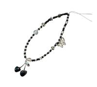 Ldabrye Handcraft Cherrys Portable Charm Cuentas Teléfono Lanyard Accesorios de Moda Versátil Para Bolsos Y Carteras Decoración