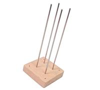 Ldabrye Herramienta de tejido de bola de paracaídas de acero inoxidable con construcción de madera para pulseras, joyería, manualidades, proyectos de manualidades