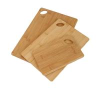 Ldabrye Juego de 3 tablas de cortar multiusos de bambú eficientes suministros de preparación de alimentos para cortar en dados y servir tabla de cortar verduras