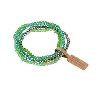 Ldabrye Juego de 4 piezas de vidrio iridiscente que cambia de color, joyería ligera, cadena de mano, accesorios de moda para mujer, juego de vidrio recubierto que cambia de color, talla única, como se