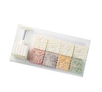 Ldabrye MidAutumn Festival - Herramienta para hornear postres, diseño de conejos cuadrados, prensa a mano, herramienta de repostería, patrón de conejos cuadrados para hornear