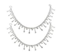 [Ldabrye] Moda Zapatos Adelante Decoración de Cadenas Zapatos de Metal Talón Encanto Accesorios Joyería de Moda para Hombres y Mujeres