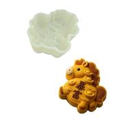 Ldabrye Molde de silicona con temática de fiesta para celebración de cumpleaños, fortunas chinas, forma de caballo, mousses para hacer pasteles, divertida herramienta para hornear gelatinas