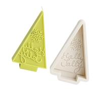 Ldabrye Molde de silicona flexible con diseño de copos de nieve para árbol de Navidad, para hacer aromaterapias perfumadas, hecho a mano