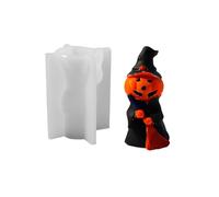 Ldabrye Molde de silicona flexible con forma de calabaza de Halloween, moldes para velas perfumadas para aromaterapia, hecho a mano