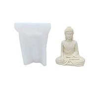 Ldabrye Molde de silicona para resina, figuras para hacer velas, herramientas de arcilla con forma de Budas, silicona para hacer a mano
