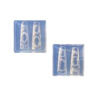 Ldabrye Molde de silicona para resina, marco de fotos en relieve, herramientas de arte, 2 piezas/1 unidad, moldes de silicona para uñas, dije único