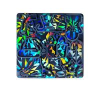 Ldabrye Molde de silicona para resina, molde de silicona para sombrero de Navidad, moldes de resina, fácil de arco iris, colgante de patines