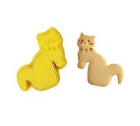 Ldabrye Moldes artísticos para hornear con forma de gatos, perfectos para postres creativos y golosinas de fiesta, herramienta de horneado fácil de usar