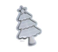 Ldabrye Moldes de bandeja de resina de grado alimenticio para árbol de Navidad, soporte de arte de resina, adornos de cemento de chocolate, moldes de silicona para hornear