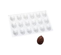 Ldabrye Moldes de silicona con forma de nuez con 18 agujeros, ideales para manualidades, chocolate, dulces, postres y golosinas para hornear, chocolate fundido moldeado con nueces