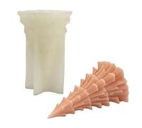 Ldabrye Moldes de silicona para árbol de Navidad, resina epoxi, yesos, árbol de Navidad de silicona