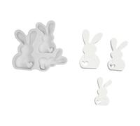 Ldabrye Moldes de silicona para decoración de mesa del hogar, conejos