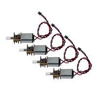 Ldabrye Motor de engranajes de doble voltaje preciso de reducción de metal 20/40/60 RPM para entusiastas de la robótica, equipo de fabricación de proyectos para juguetes