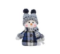 Ldabrye Muñeco de Nieve navideño, Serie de Osos Azules Bonitos, Adornos navideños, Ciervos de Papá Noel, Juguetes para niños, Regalo, decoración del Festival de Año Nuevo, muñeco de Nieve
