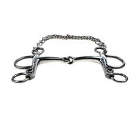 Ldabrye Palanca de boca de caballo de acero inoxidable resistente a la corrosión, diseño profesional para un control preciso en equitación y deportes, boquillas de acero inoxidable