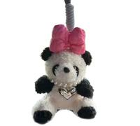 Ldabrye Pandas Keychain Fashionable Pilot Bag Charm Versatile Toy Car Keyring Cute Keyring for All Ages for Women Cute Pilot Soft & Durable Key Pendant Trinket Gift for Women