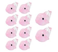 Ldabrye Paquete de 10 tanques de exhibición únicos para peceras, acuarios, decoración de paisaje pequeño para entornos artificiales, adornos coloridos para acuarios