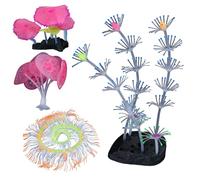 Ldabrye Plantas artificiales para acuarios, peceras, paisajismo para cría de camarones, adornos de paisaje, hierba, manualidades