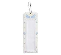 Ldabrye Portatarjetas fotográficas de PVC con adorno elegante y de dibujos animados, funda transparente práctica para exhibición de coleccionistas, funda decorativa para tarjetas, b, One Size