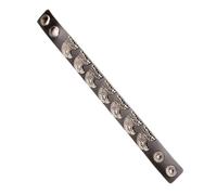Ldabrye Swayer - Pulsera de piel de agarre elegante para festivales de música, fina, permanente, para la mañana a la noche, fácil agarre, pulsera oscura, talla única, como se describe