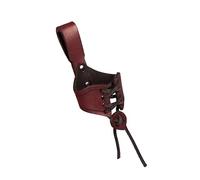 Ldabrye Vikinges - Cinturón de cuerno para beber, diseño medieval, para Halloween, cosplay, disfraces, taza ajustable, rana vikinga, cuerno para beber, Burdeos, Talla única