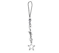 Ldabrye Y2K Phone Pendant Chain Cool Girl Sweet Hanging Strap with Star/Cross/Butterfly/Heart Charm Accessories for Camera Bag Anti Loss Lanyard for Phone