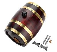 Ldafava 1.5L Vintage Wood Oak Timber Whisky Rum Almacenado de Almacenamiento de Roble Artesanal con Stand For Fine Wine Brandy Whisky Tequila