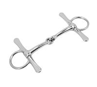 Ldafava Cheek Cheek Horse Snaffle bit de Acero Inoxidable Rodillo de Broca para Caballos de reproducción Artificial y Carreras de Carreras de 125 mm 230 x 115 mm 293g