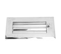 Ldafava Grilla de ventilación de la rejilla ajustable 300x150 mm Cubierta de rejilla de ventilación de aire de acero inoxidable con 3 diseños de ranura para barcos yates RV remolques