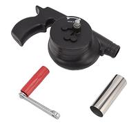 Ldafava Soplador de barbacoa con manivela, ligero y portátil, de ABS, para camping, picnic y chimenea.