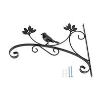 Ldafava Soporte de pared de pared de hierro colgador de planta de planta gancho de olla a prueba de óxido de servicio resistente diseño decorativo de pájaros para balcón de jardín porche