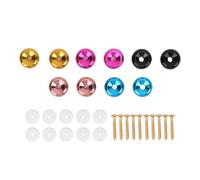 LDAUYZLING 10 Juegos de Pasador de Bloqueo de botón de Correa de Guitarra, Pasador de Extremo de Correa de Guitarra Elegante Antideslizante de Metal con Almohadillas de Esponja