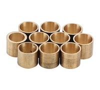 LDAUYZLING 10 Uds taco de billar punta de latón Snooker virolas de cobre para piscina accesorios de herramientas de reparación (9MM 【Sin dientes】)