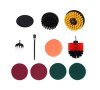 LDAUYZLING 11 Uds. Accesorio de cepillo de taladro, almohadilla de pulido para limpieza de paredes, eliminación de polvo del suelo