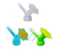 LDAUYZLING 2 en 1 Aspersor de Tapa de Botella Boquilla de Riego de Botella Doble Boquilla de Riego de Botella de Doble Extremo Boquilla de Regadera Bonsai para Plántulas de (Gris)