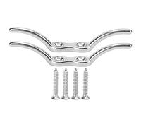 LDAUYZLING 2 unids/set 6 pulgadas cornamusa de acero inoxidable asta de bandera gancho bandera driza barco asegurar amarre