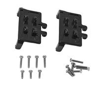 LDAUYZLING 2PCS RC Servo Mount Aleación de Aluminio Servo Soporte Fijo RC Soporte de Engranaje de dirección para Axial SCX24 1/24 RC Coche Negro