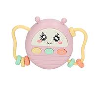 LDAUYZLING 3 en 1 Batería Musical para Niños Sonido Ligero Instrumentos a Batería Electrónica Educativos Multifunción Portátil (Rosa)